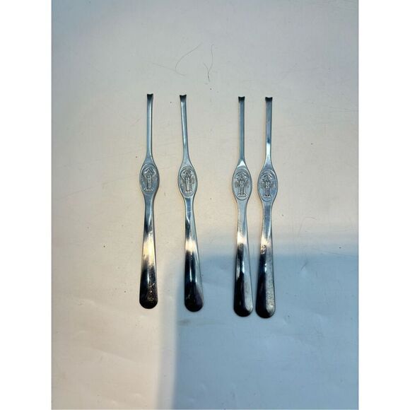 Title: Set of 4 Stainless Steel Lobster Picks – Seafood Crackers Tools – Engrave - Picture 4 of 4